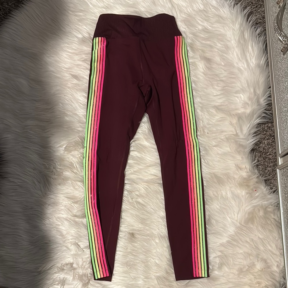 PINK ULTIMATE Multicolor Striped Leggings
